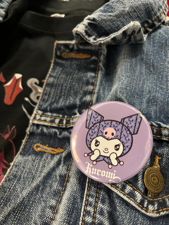 Sanrio Badge: Kuromi Purple