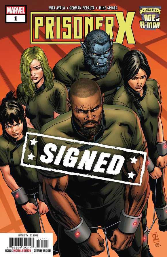 Age Of X-Man Prisoner X #1 Cover E Regular Patrick Zircher Cover Signed By Vita Ayala