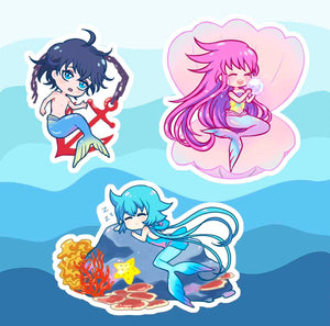 Sky Distance Sticker Sheet Mermaid edition