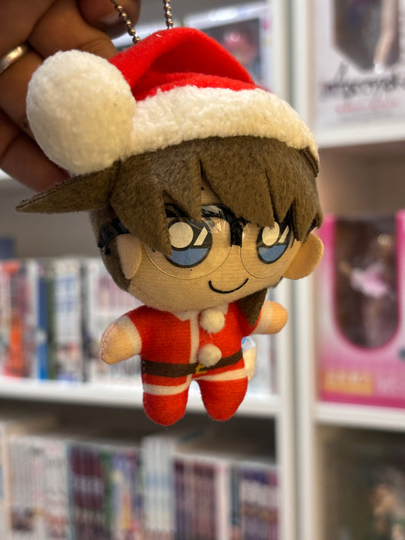 Detective Conan Plush keychain santa