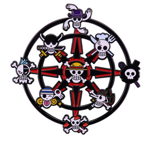 One Piece Pin: All Straw Hat Pirates Crew Logo