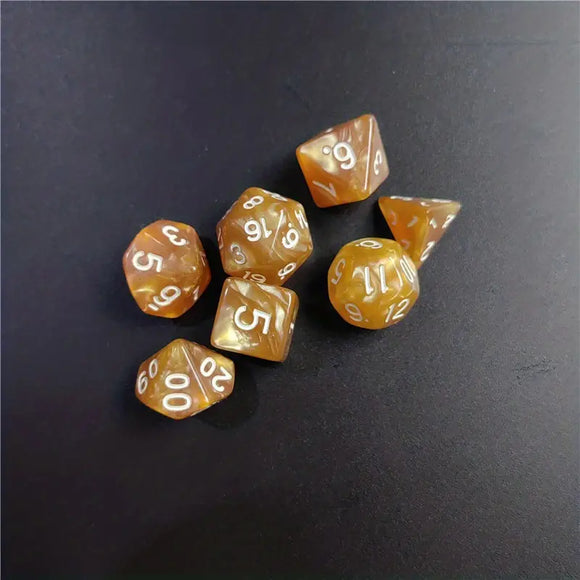 Dungeons and Dragons Dice: Hazelnut