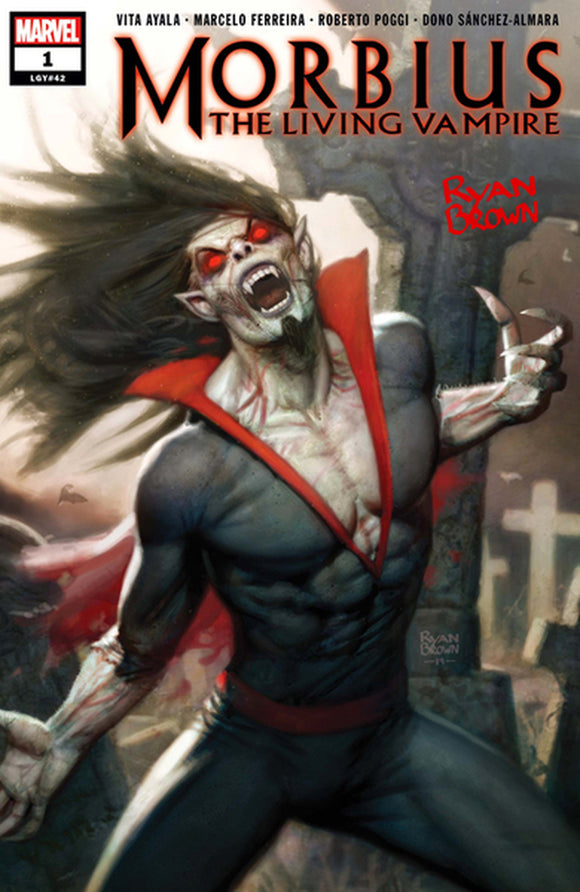 Morbius #1 By Ryan Brown Poster 24x36