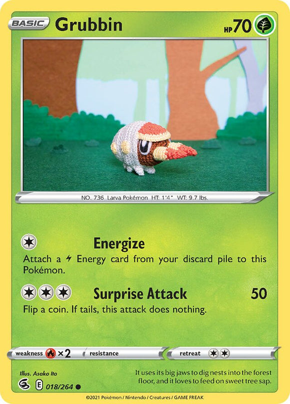 Pokemon TCG - Fusion Strike Card: Grubbin